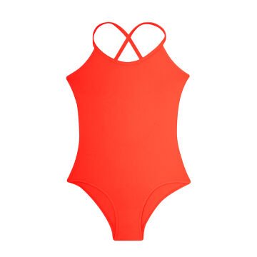 Neon Orange Junior Swimsuit