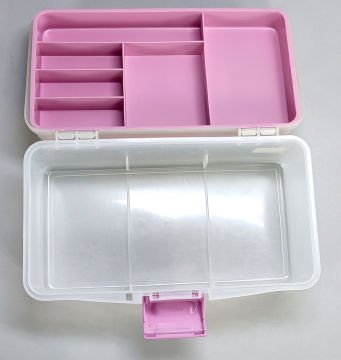 Numune Taşıma Çantası - Şeffaf - Pembe