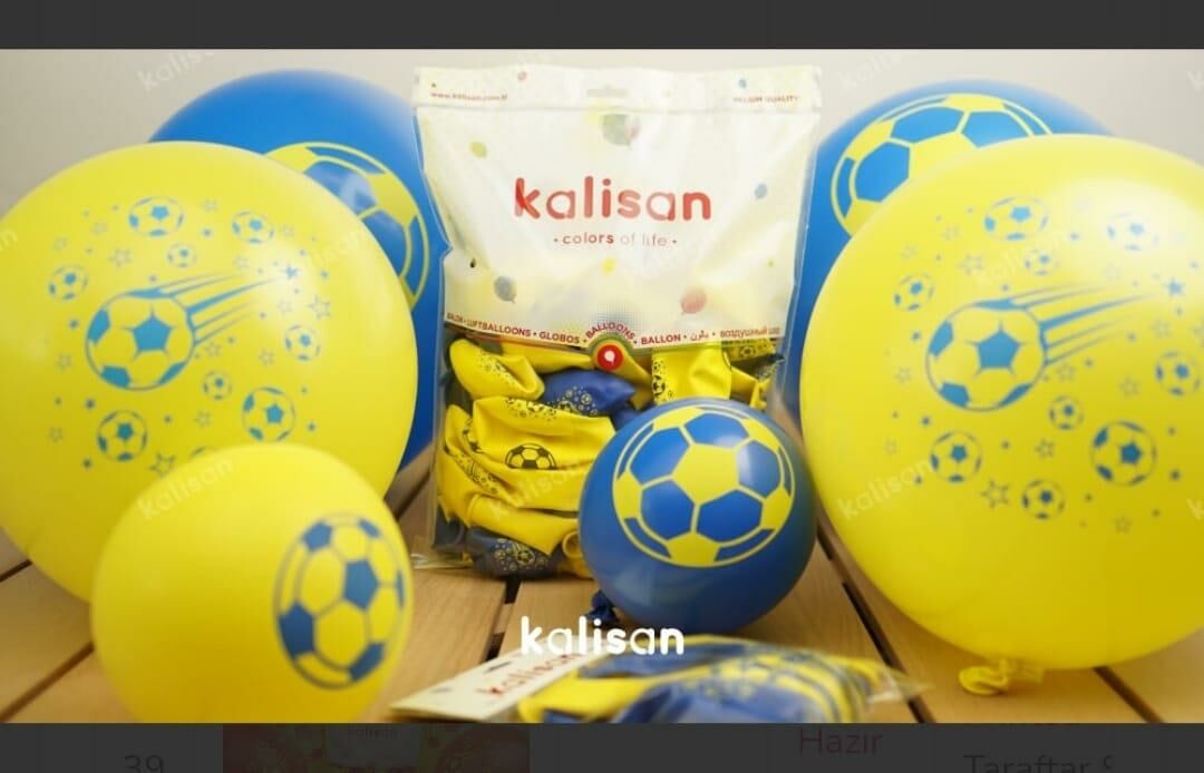 BALON 12'' H.TARAFTAR SARILACİVERT 25 Lİ KALİSAN