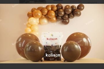 BALON 12'' DÜZRENK CHOCOLATE BROWN 100'LÜKALİSAN