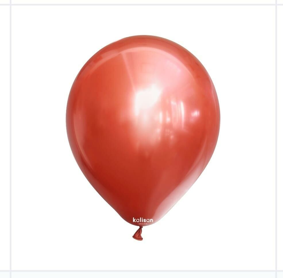 BALON 5'' KROM(MİRROR) RED 100 LÜ KALİSAN