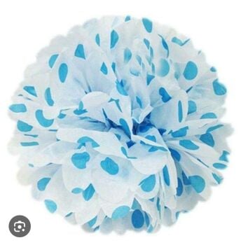 KAĞIT SÜS PELUR KAĞIT POMPOM PUANTİYELİ 35 CM 10 L