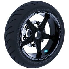 Moto GP Yarış Bayraklı Taş Grisi Jant Şeridi Sticker Çınar Extreme