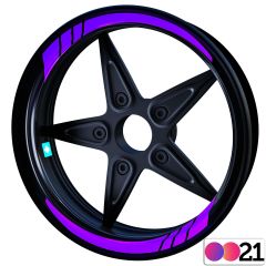 Moto GP İç Jant Şeridi Sticker Reflektif, Floresan, Özel Renkler Çınar Extreme