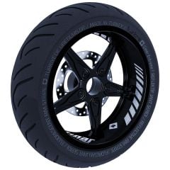 Gp Racing Yaldızlı Gümüş İç Jant Şeridi Sticker Çınar Extreme