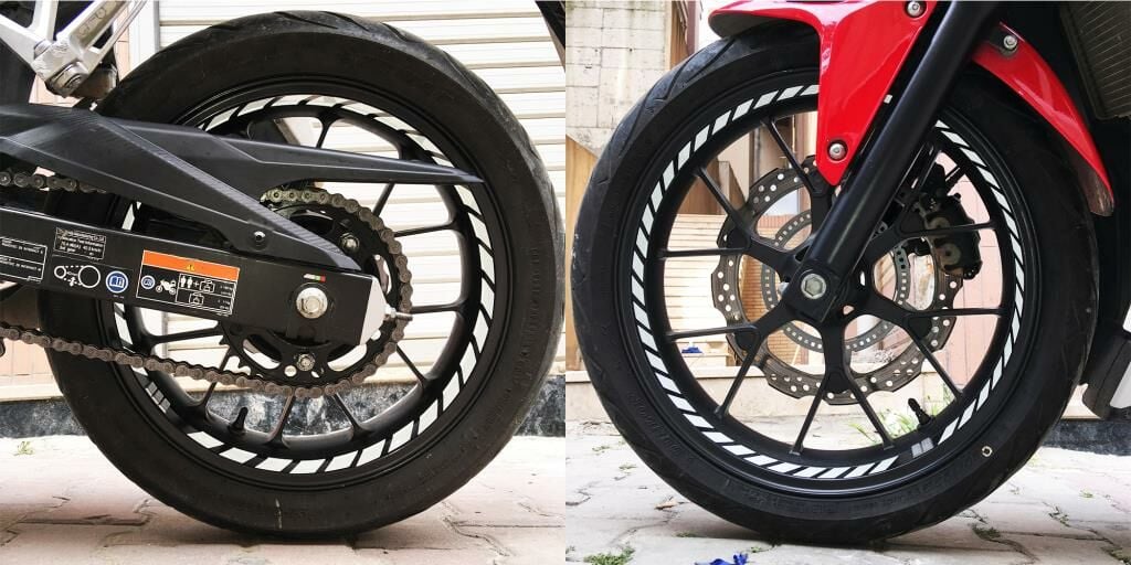 Tam Tur Reflektif Beyaz (Gri) Supersport İç Jant Şeridi Sticker Çınar Extreme