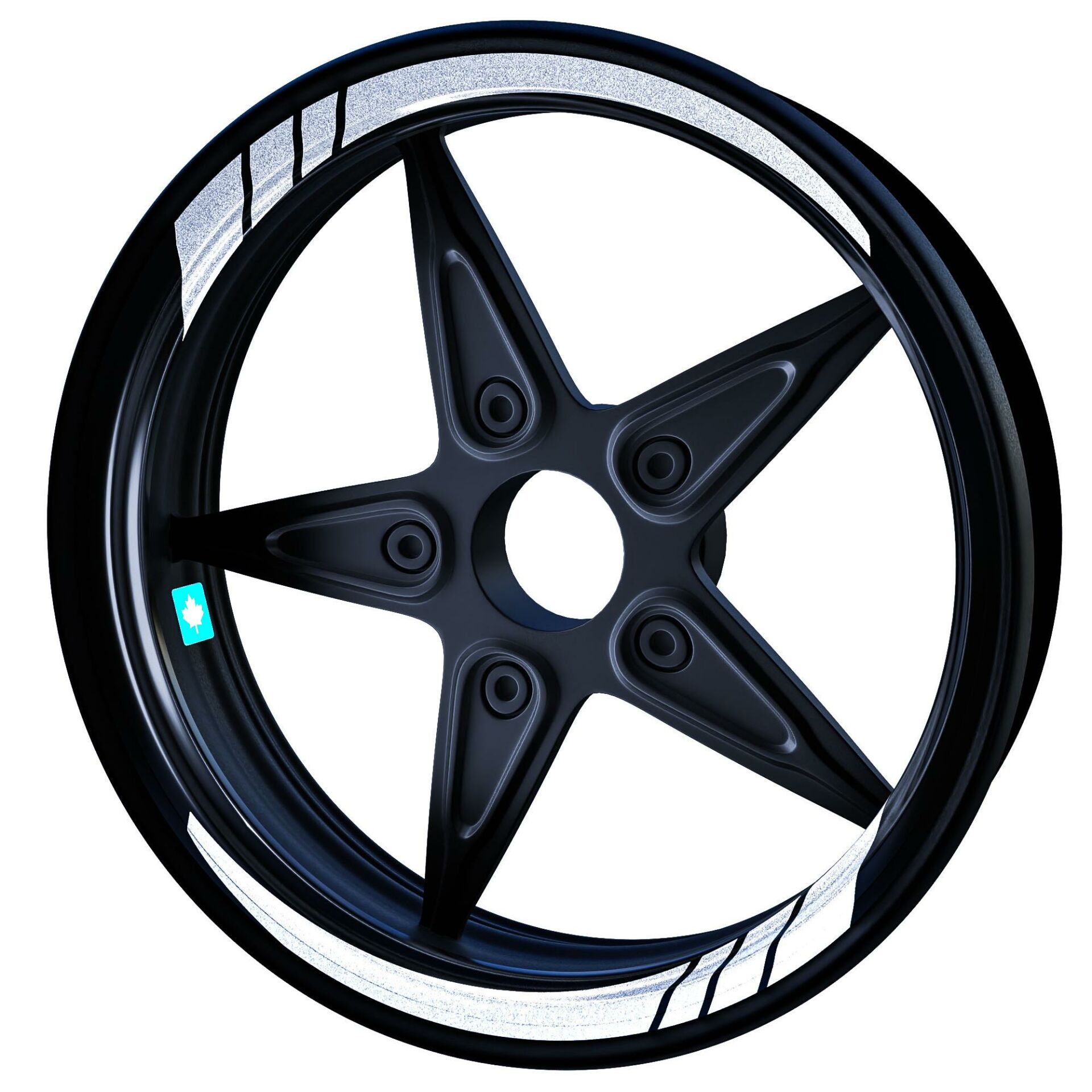 Reflektif Beyaz (Gri) Moto GP İç Jant Şeridi Sticker Çınar Extreme