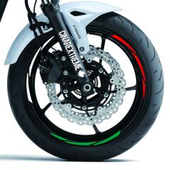 Italy Design Yeşil Beyaz Kırmızı İtalyan Jant Şeridi Sticker Çınar Extreme