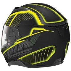 N87 Harp N-Com 18 Mat Siyah Sarı Kapalı Kask