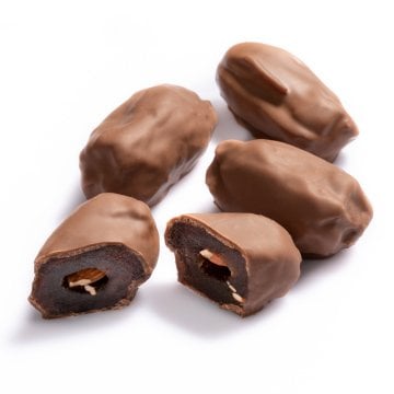 %38 Gana Sütlü Çikolata Kaplı Bademli Hurma