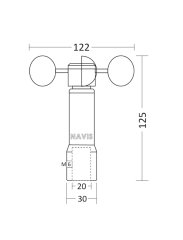 WS 102/12 Rüzgar Hız Sensörü (Siviçli)