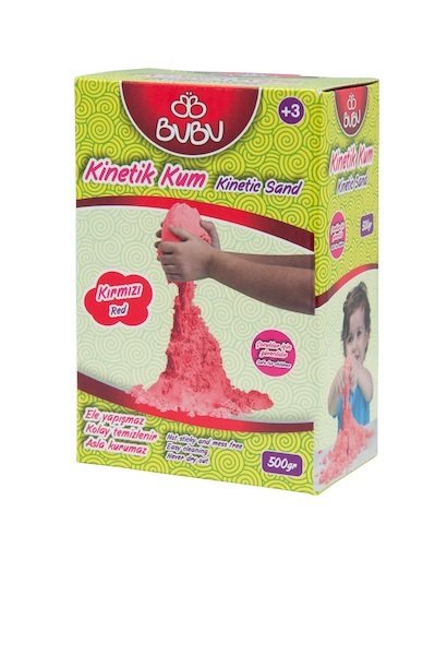 BU-BU KİNETİK KUM 500 GR. KIRMIZI KU0006