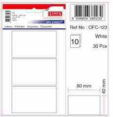 TANEX OFC-123 BEYAZ OFİS ETİKETİ