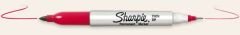 SHARPIE PERMANENT TWIN ÇİFT UÇ KIRMIZI 811110
