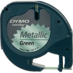 DYMO ŞERİT LET.METALİK 12MMx4M YEŞİL 721740 59430