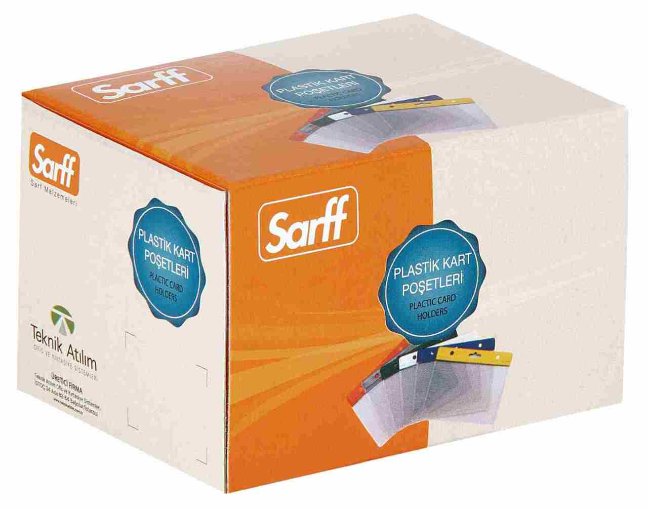 SARFF KART POŞETİ 11,5X16CM ŞEFFAF 100 LÜ 15207031