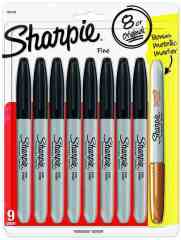 SHARPIE PERMANENT SET FINE  8+1 SİYAH 1964792