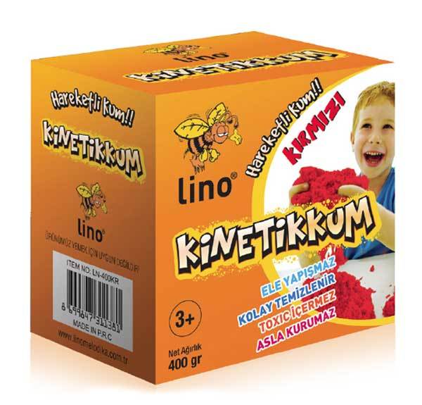 LİNO KİNETİK KUM 400 GR KIRMIZI 400KR