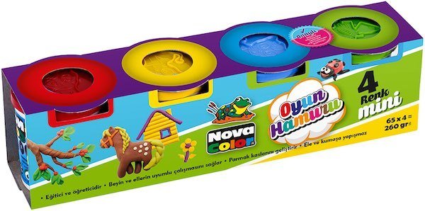 NOVA COLOR OYUN HAMURU MİNİ 4 LÜ NC-4102