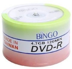 BINGO DVD-R 4.7 GB 16X 50 Lİ CAKEBOX