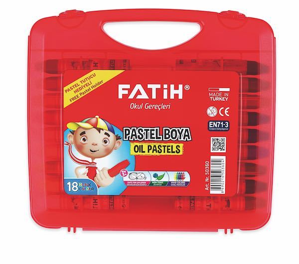 FATİH PASTEL BOYA 18 RENK KİNG SİZE ÇANTALI 50360