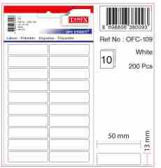 TANEX OFC-109 BEYAZ OFİS ETİKETİ