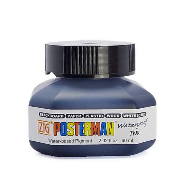 ZIG POSTERMAN WATERPROOF MÜREKKEP 010 BLACK