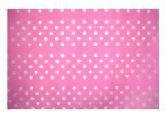 LİNO ELYAF KAGIT NOKTALI PEMBE 60CM X 5M KUN18