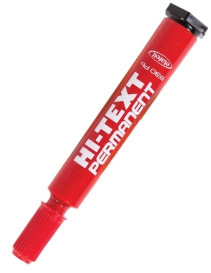 HI-TEXT PERMANENT M. YUVARLAK UÇ KIRMIZI 830PB