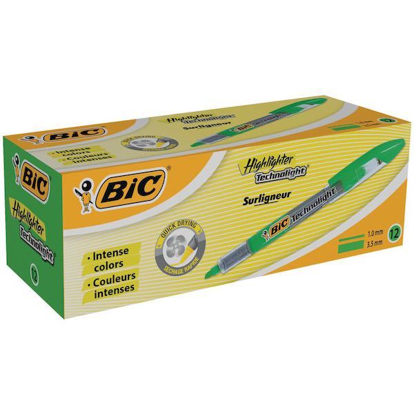 BIC FOSFORLU K. TECHNOLIGHT 12Lİ YEŞ. 802306