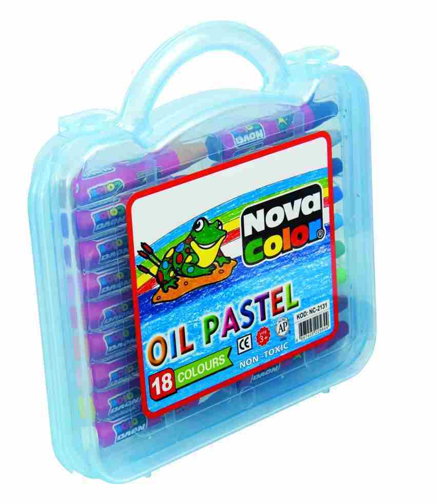 NOVA COLOR PASTEL BOYA 18'Lİ PLASTİK KUTU NC-2131