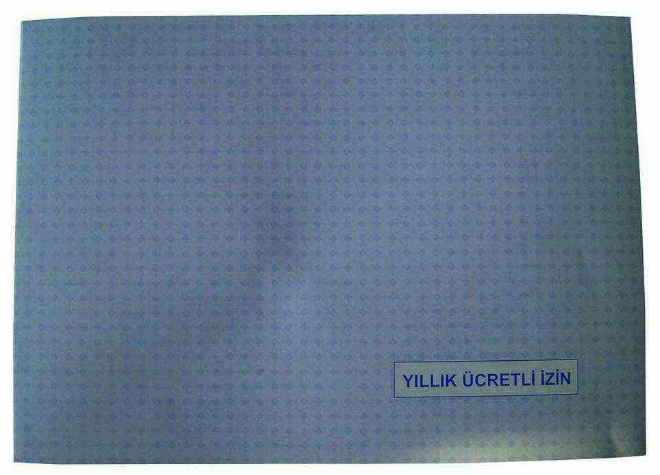 DİLMAN ÜCRETLİ İZİN DEFTERİ KARTON KAPAK