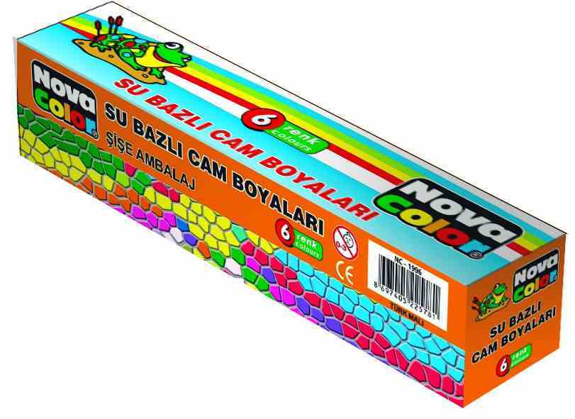 NOVA COLOR CAM BOYASI SU BAZLI 6 LI ŞİŞE NC-1996