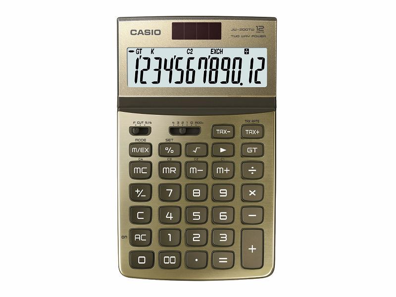 CASIO HESAP MAKİNESİ MASAÜSTÜ JW-200SC-GD ALTIN
