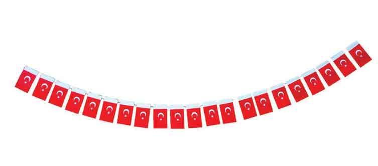 BUKET BAYRAK İPLİ MİNİK TÜRK 50 Lİ BKT-305