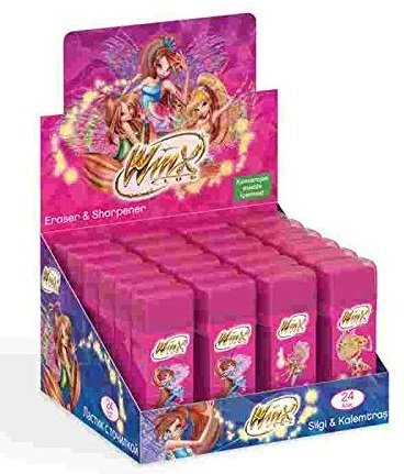 YAYGAN SİLGİ 24 LÜ WINX KALEMTRAŞLI 65364