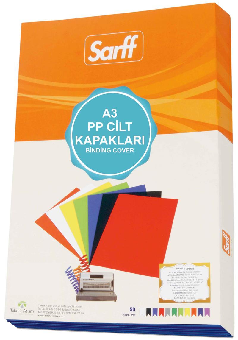 SARFF CİLT K.A3 450M PVC BEYAZ 50Lİ 15201129