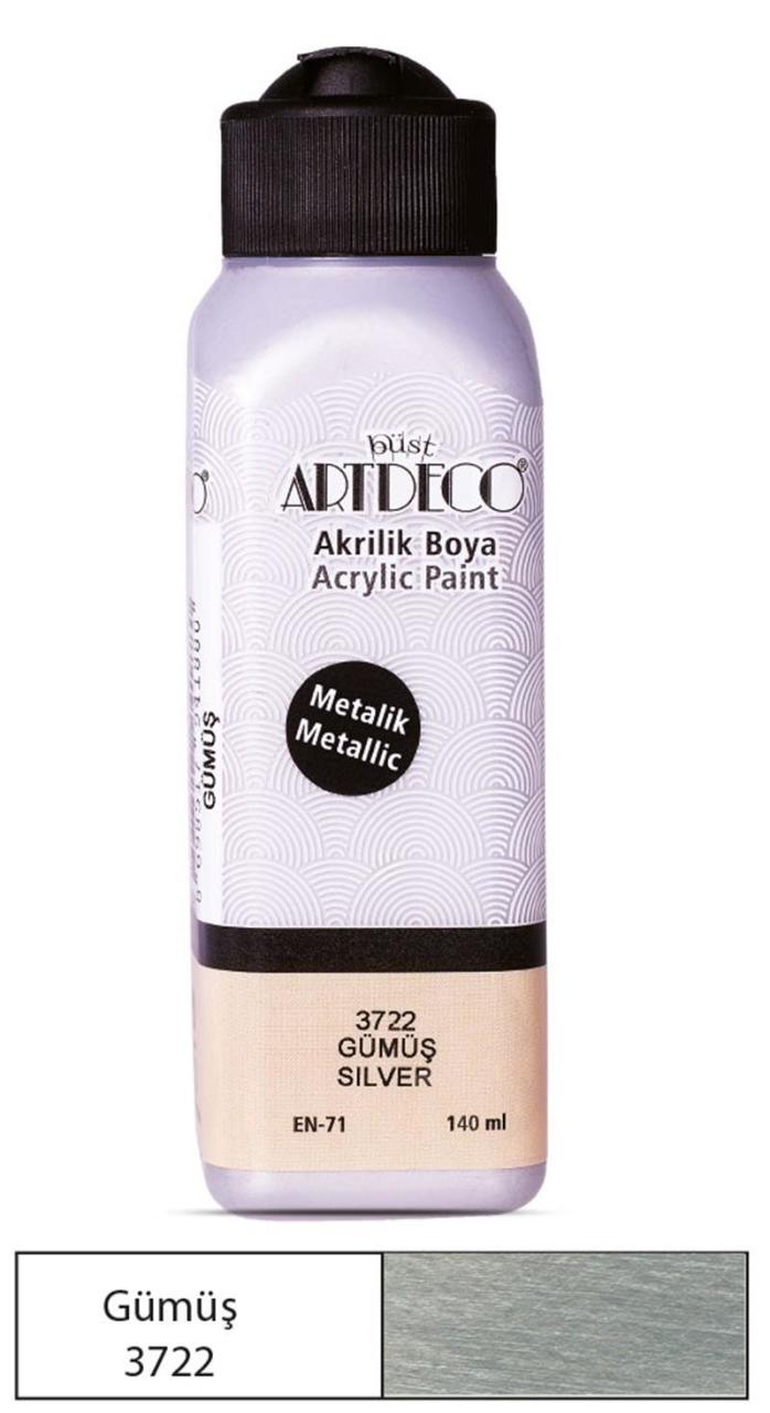 ARTDECO AKRİLİK BOYA 140 ML GÜMÜŞ Y-071R-3722