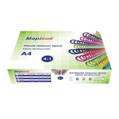 MAPİ SPİRAL PLASTİK HELEZON 4:1 6MM ŞEFFAF 2350604