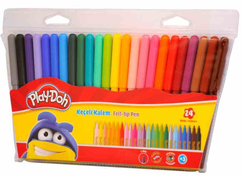 PLAY-DOH KEÇELİ KALEM 24 RENK 2MM KE-006