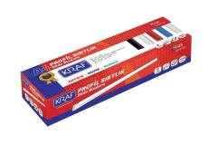KRAF PROFİL OVAL 6MM 100LÜ KIRMIZI