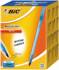 BIC TÜKENMEZ KALEM ROUND STIC MAVİ 60LI 921403