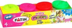 FATİH OYUN HAMURU 4 RENK MİNİ NEON 50610