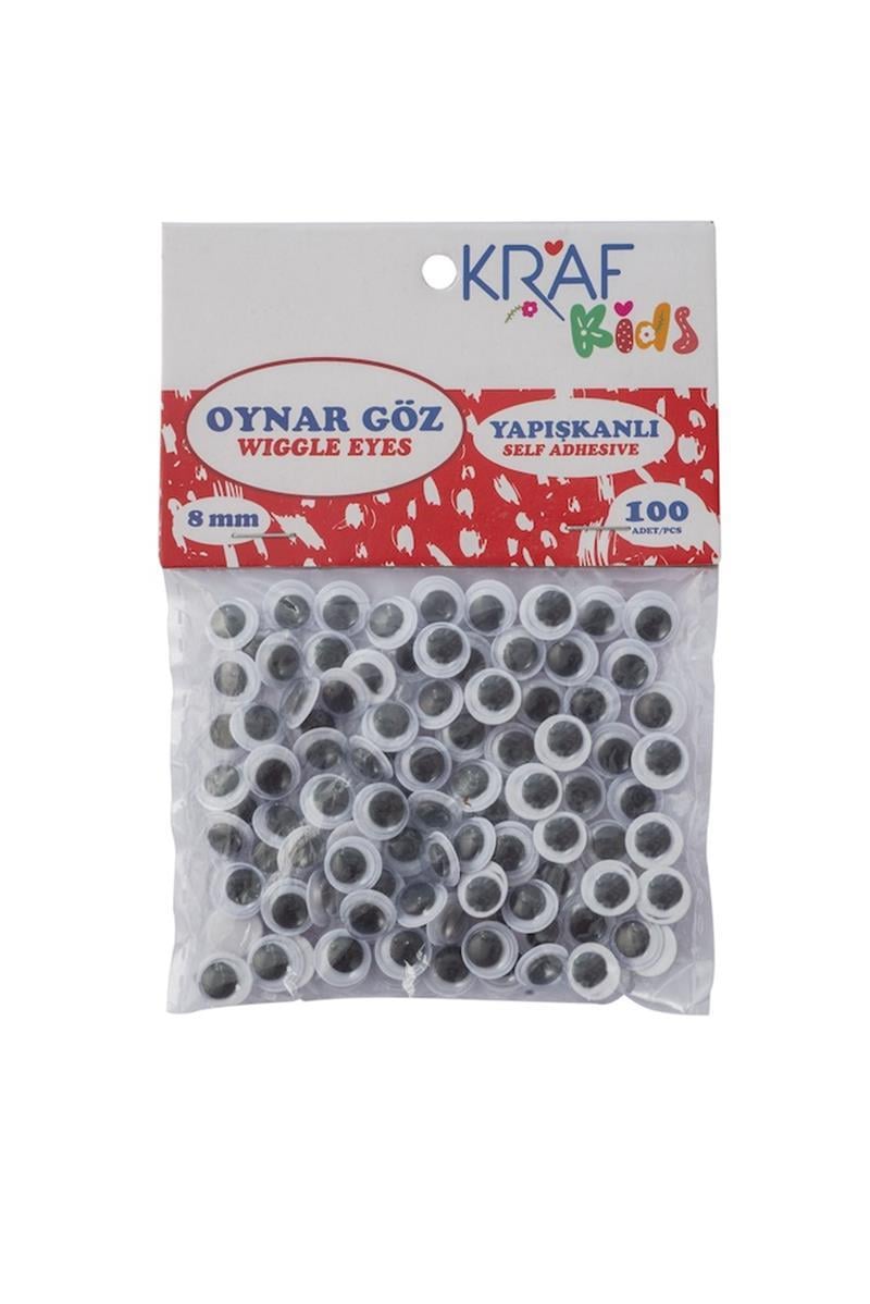 KRAF KIDS OYNAR GÖZ 8 MM 100 LÜ KK65