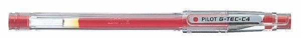 PILOT JEL KALEM G TEC C4 0.4 KIRMIZI BL-GC4-R