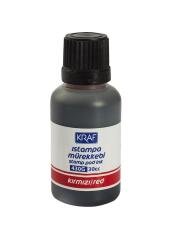 KRAF ISTAMPA MÜREKKEBİ 30CC KIRMIZI 430G