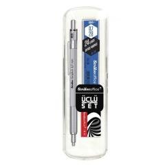 SCRIKSS VERSATİL GRAPH-X 0,7 SATEN GRİ 3 LÜ SET