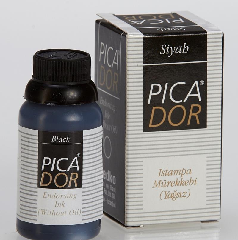 PICADOR ISTAMPA MÜREKKEBİ SİYAH 30 CC
