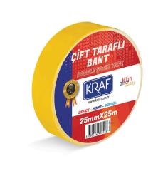 KRAF ÇİFT TARAFLI BANT 25MMX25M 2525G