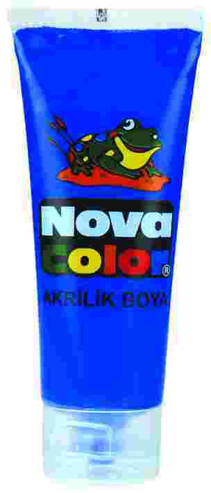 NOVA COLOR AKRİLİK BOYA 75 GR TÜP MAVİ NC-257